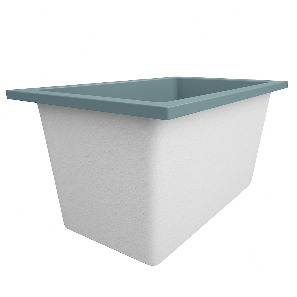 Omnitub 1250 x 750 Deep Soaking Bathtub – 600mm Internal Depth – Rectangular