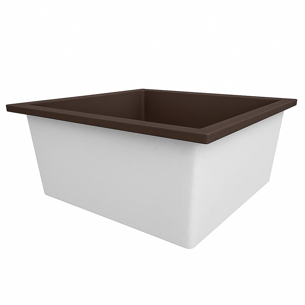 1200 x 1200 Deep Soaking Tub – 600mm Depth – Square – Omnitub