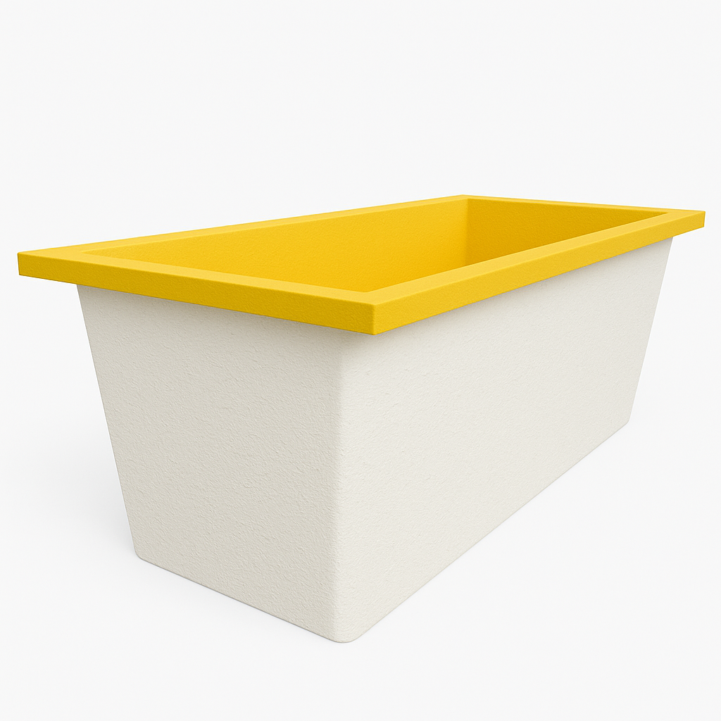 Omnitub Deluxe 1700 x 750 handmade UK deep soaking tub 600mm depth rectangular - styled setting 2