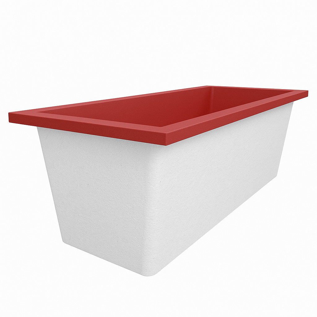 Omnitub Deluxe 1700 x 750 handmade UK deep soaking tub 600mm depth rectangular - product overview 2
