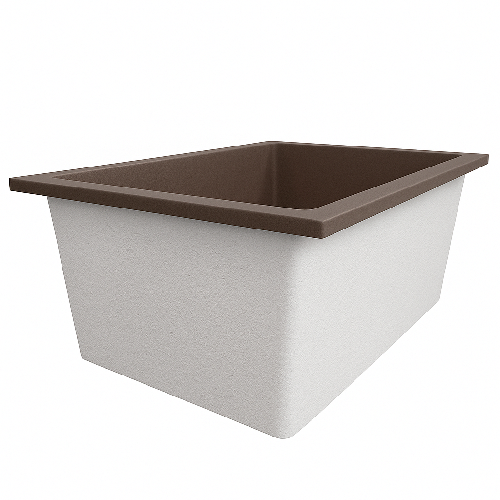 1250 x 1050 Deep Soaking Tub – 600mm Depth – Wide Rectangular – Omnitub