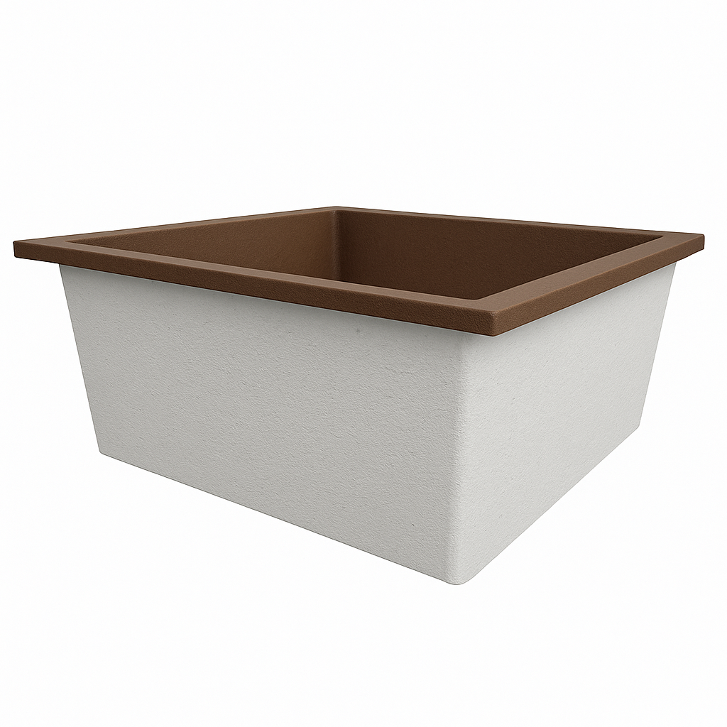 1200 x 1200 Deep Soaking Tub – 600mm Depth – Square – Omnitub