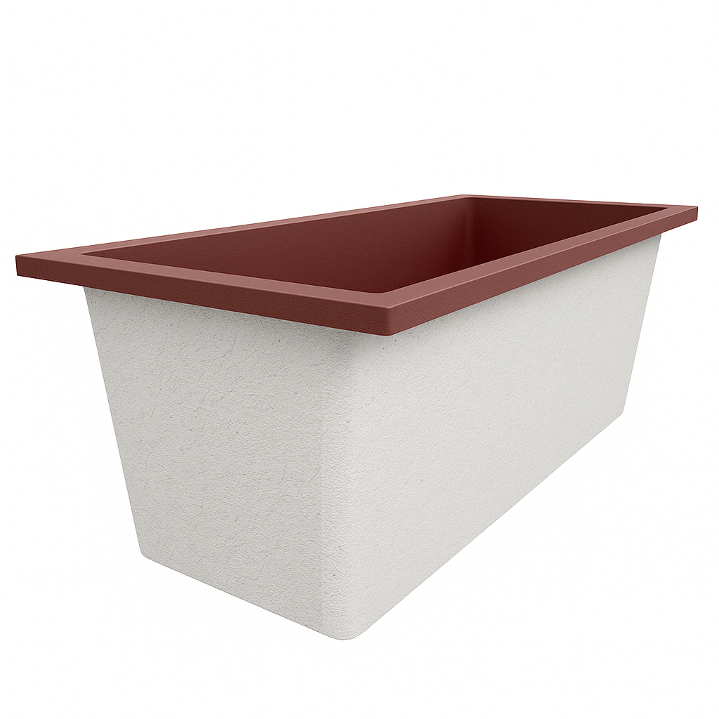 Omnitub Deluxe 1700 x 750 handmade UK deep soaking tub 600mm depth rectangular - lifestyle setting 3