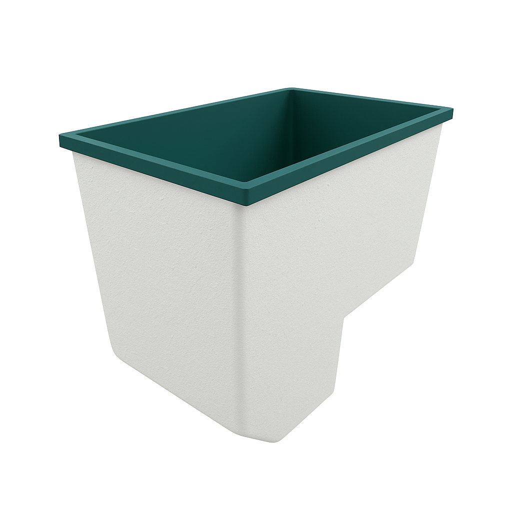 1100 x 600 Seated Soaking Tub – 1000mm Depth – Rectangular – Omnitub
