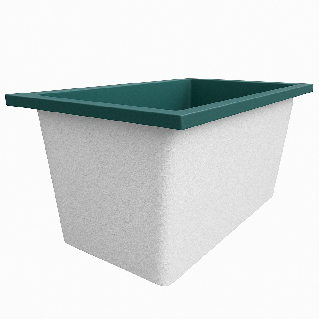 Omnitub 1250 x 750 Deep Soaking Bathtub – 600mm Internal Depth – Rectangular