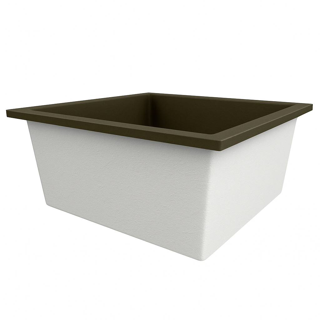 1200 x 1200 Deep Soaking Tub – 600mm Depth – Square – Omnitub