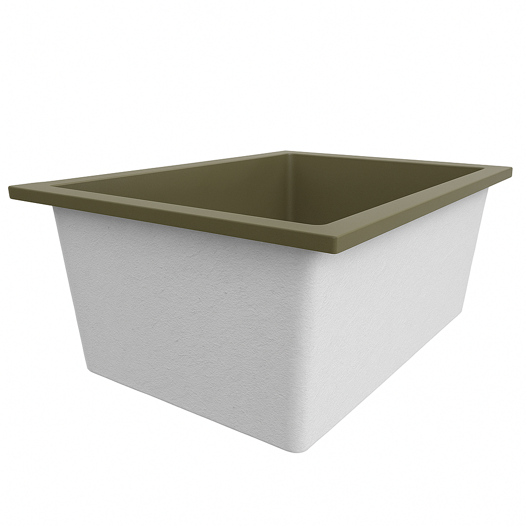 1250 x 1050 Deep Soaking Tub – 600mm Depth – Wide Rectangular – Omnitub