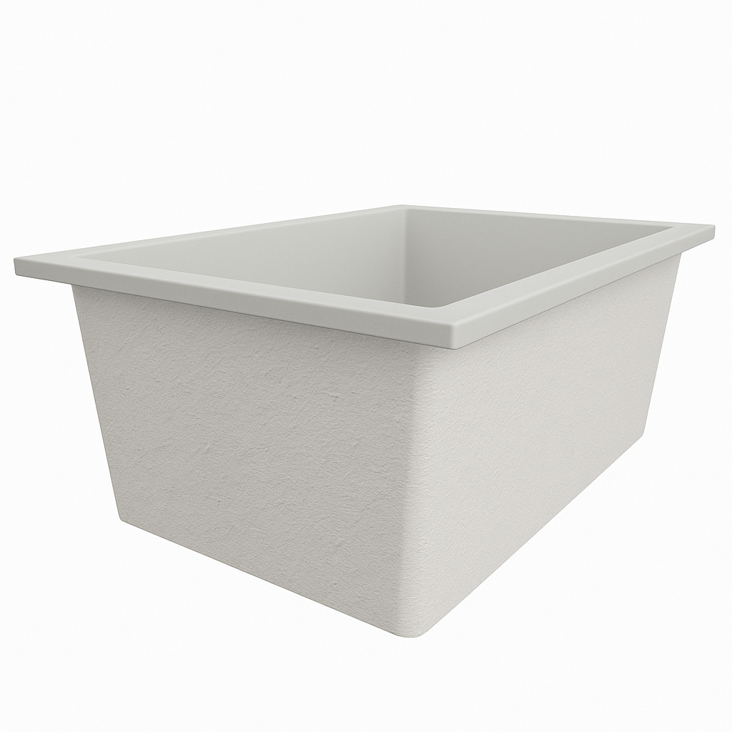 1250 x 1050 Deep Soaking Tub – 600mm Depth – Wide Rectangular – Omnitub