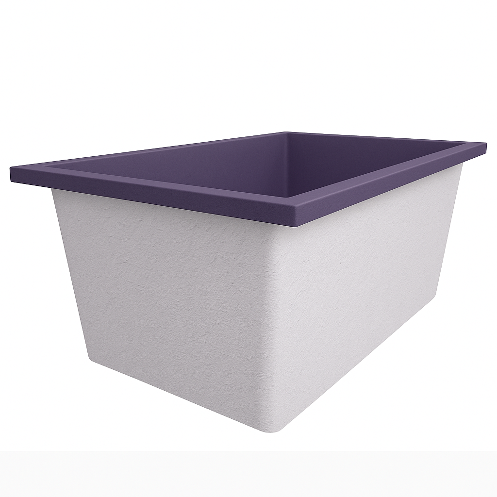 Omnitub Solo Flow 1400 x 900 handmade UK deep soaking tub 600mm depth rectangular - product overview 2