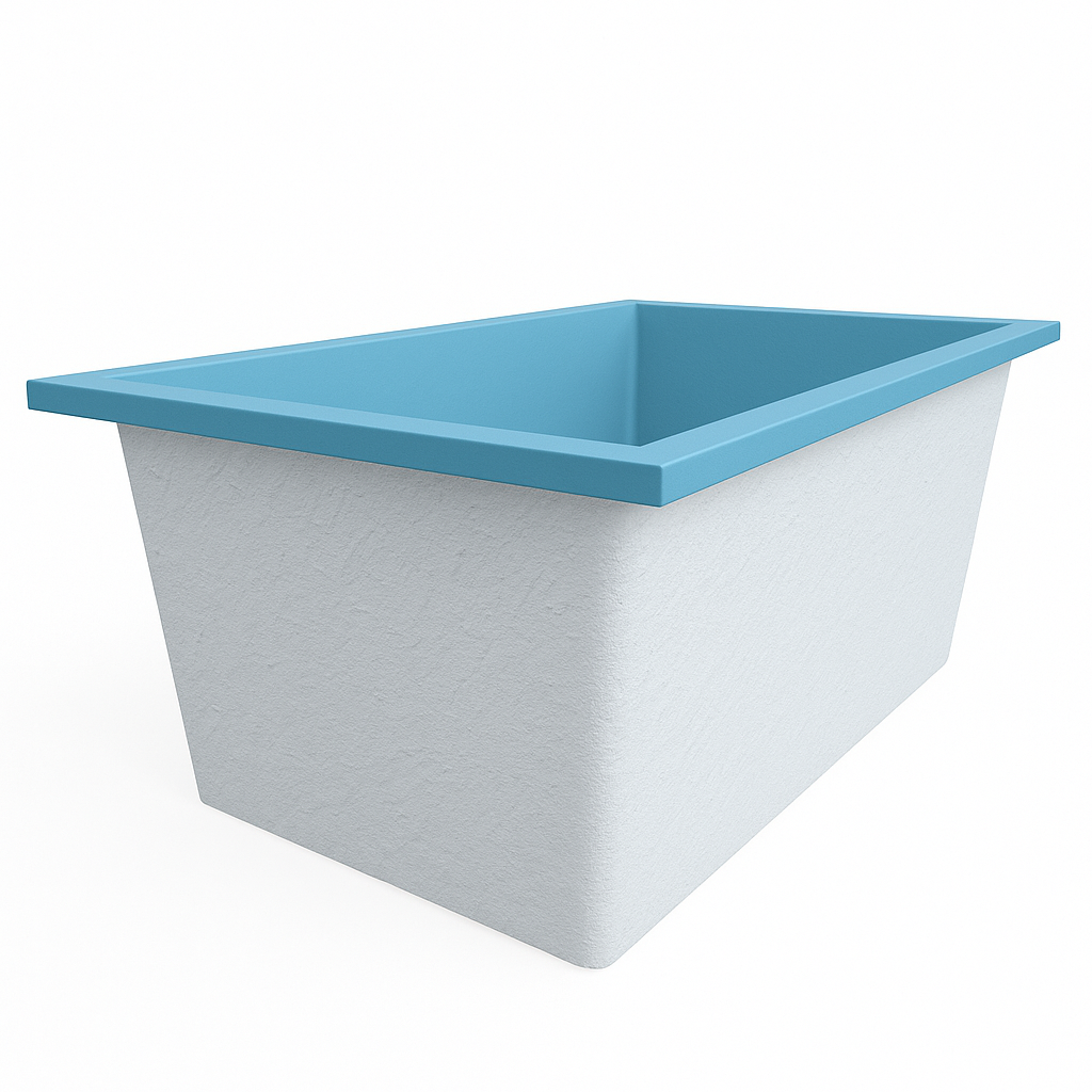 Omnitub Solo Flow 1400 x 900 handmade UK deep soaking tub 600mm depth rectangular - feature highlight 2