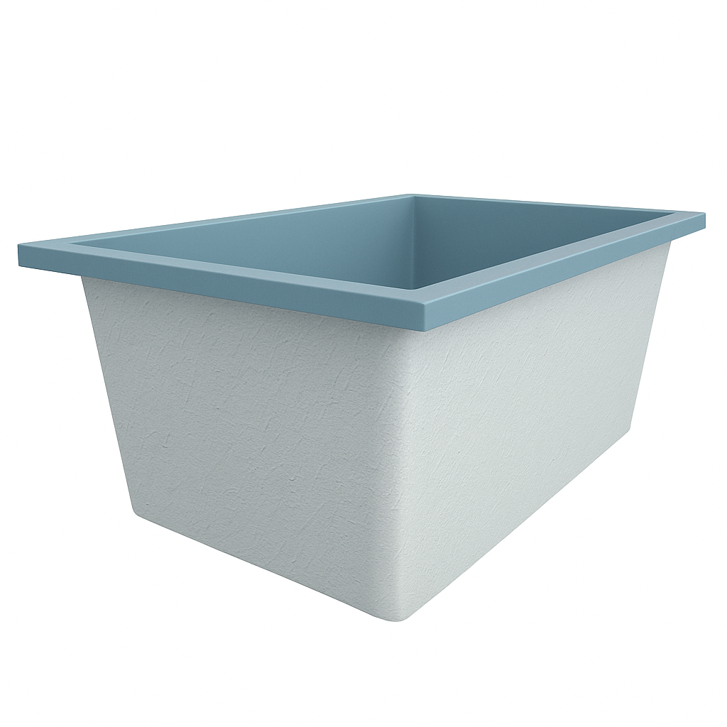 Omnitub Solo Flow 1400 x 900 handmade UK deep soaking tub 600mm depth rectangular - gallery image 2