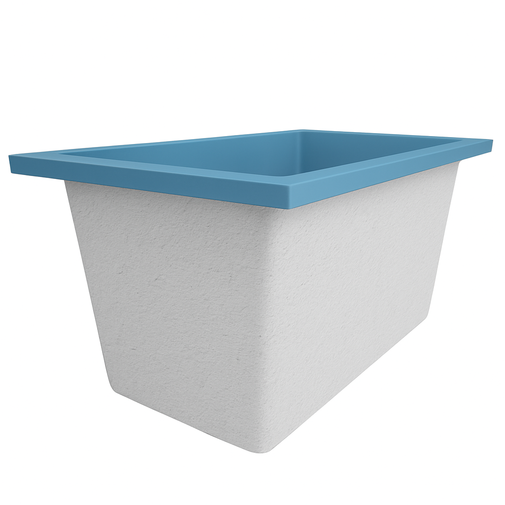 Omnitub 1250 x 750 Deep Soaking Bathtub – 600mm Internal Depth – Rectangular
