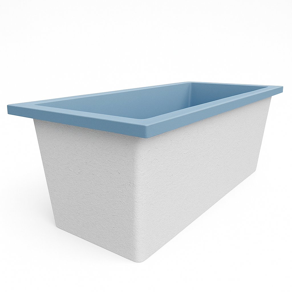 Omnitub Deluxe 1700 x 750 handmade UK deep soaking tub 600mm depth rectangular - additional view 3
