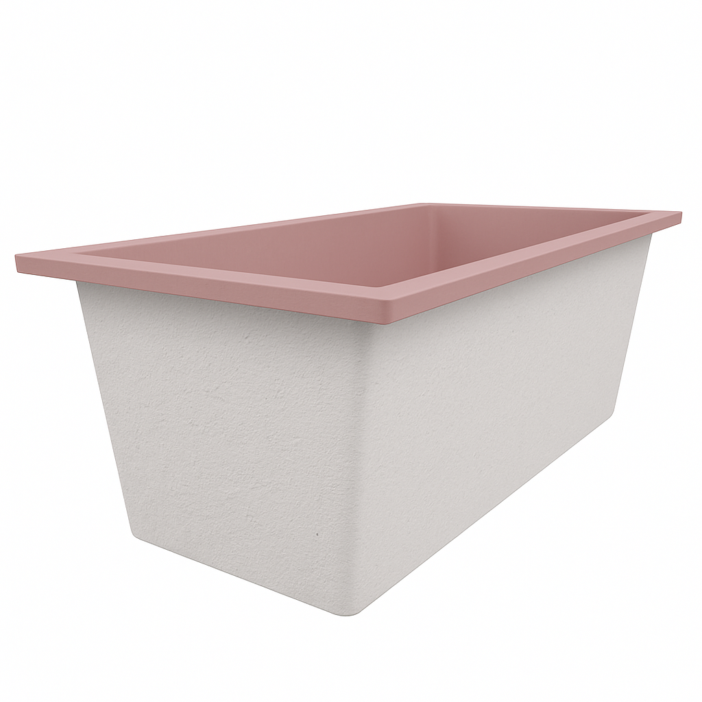 Omnitub Deluxe 1700 x 750 handmade UK deep soaking tub 600mm depth rectangular - feature highlight 3