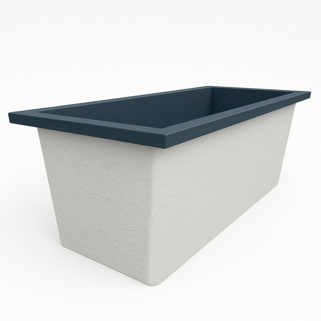 Omnitub Deluxe 1700 x 750 handmade UK deep soaking tub 600mm depth rectangular - gallery image 3