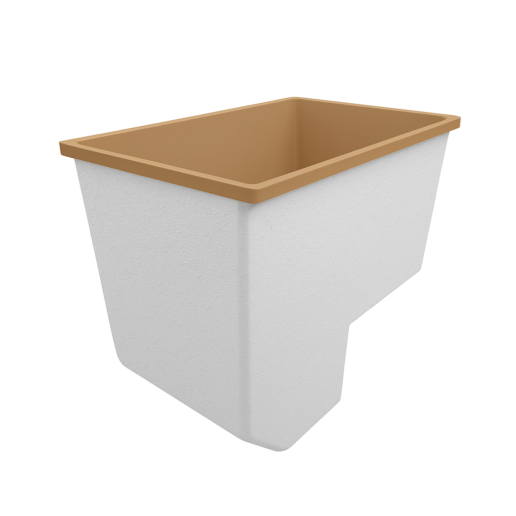 1100 x 600 Seated Soaking Tub – 1000mm Depth – Rectangular – Omnitub