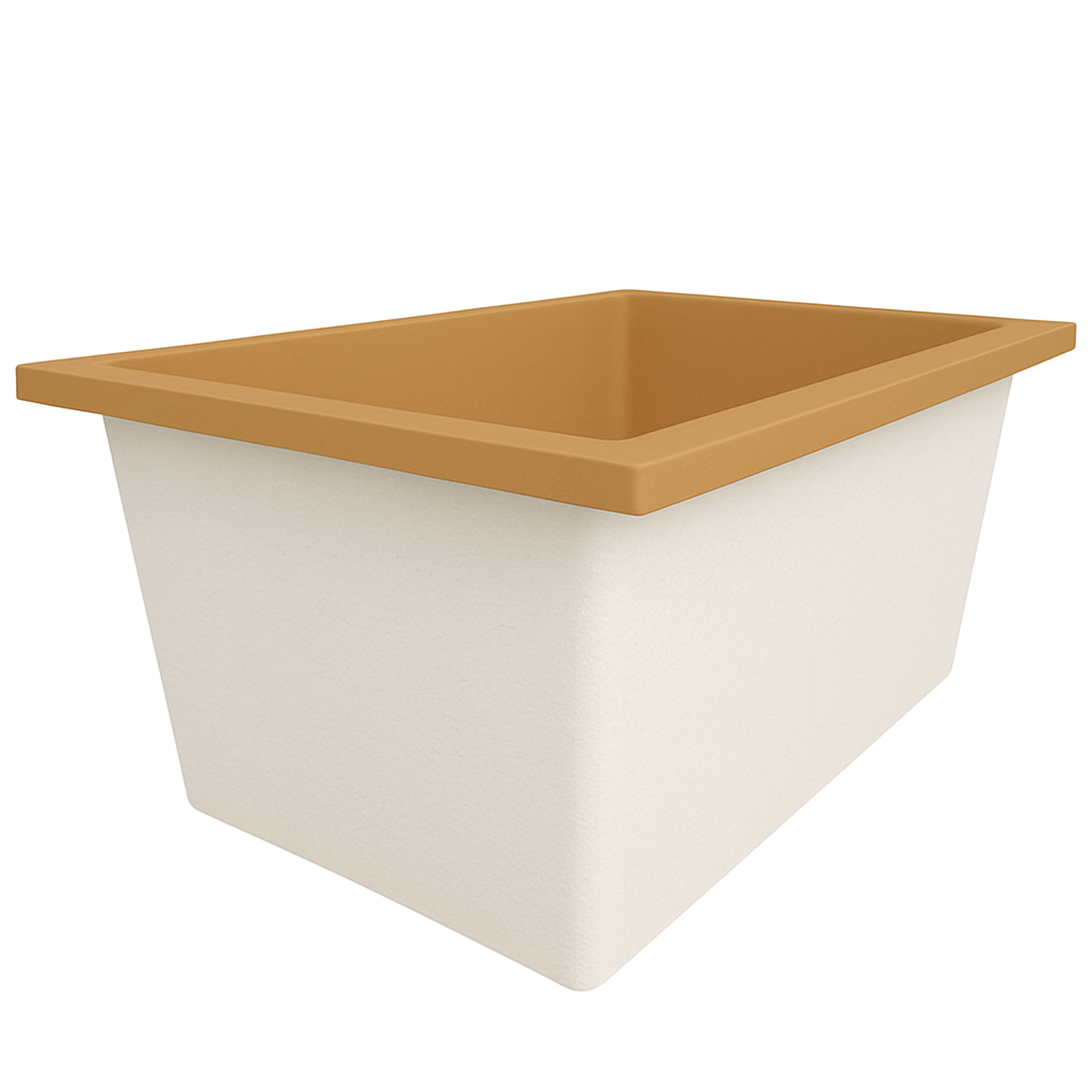 Omnitub Solo Flow 1400 x 900 handmade UK deep soaking tub 600mm depth rectangular - lifestyle setting 3