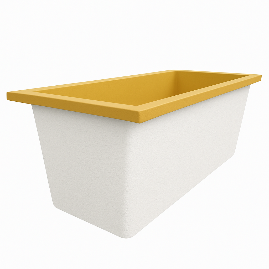 Omnitub Deluxe 1700 x 750 handmade UK deep soaking tub 600mm depth rectangular - installed in bathroom 4