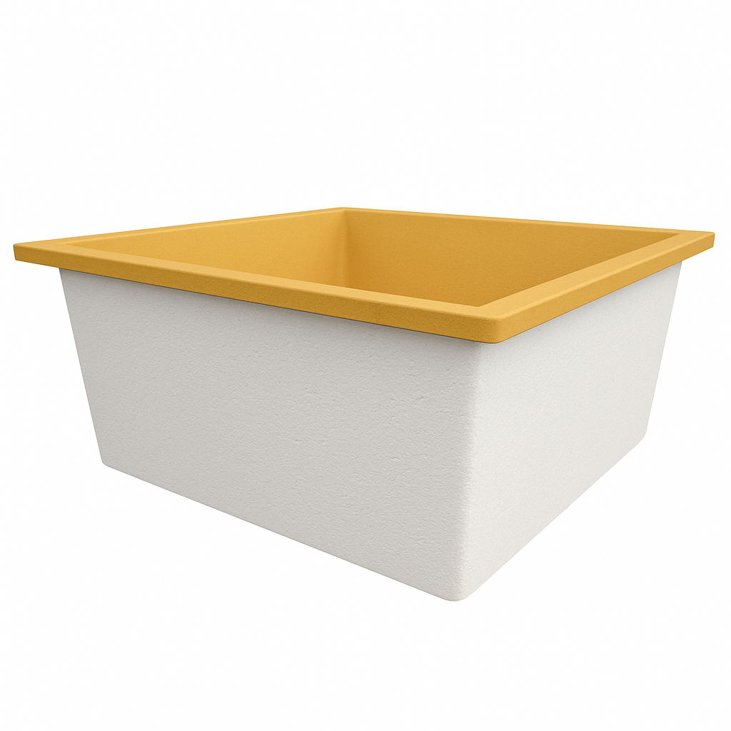 1200 x 1200 Deep Soaking Tub – 600mm Depth – Square – Omnitub