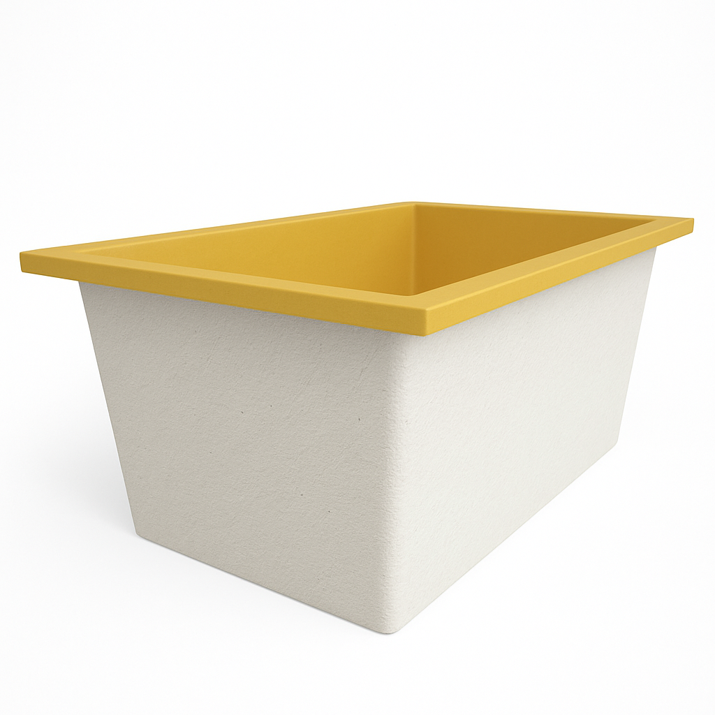 Omnitub Solo Flow 1400 x 900 handmade UK deep soaking tub 600mm depth rectangular - finish and texture 3