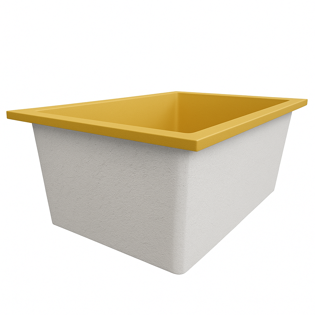 1250 x 1050 Deep Soaking Tub – 600mm Depth – Wide Rectangular – Omnitub