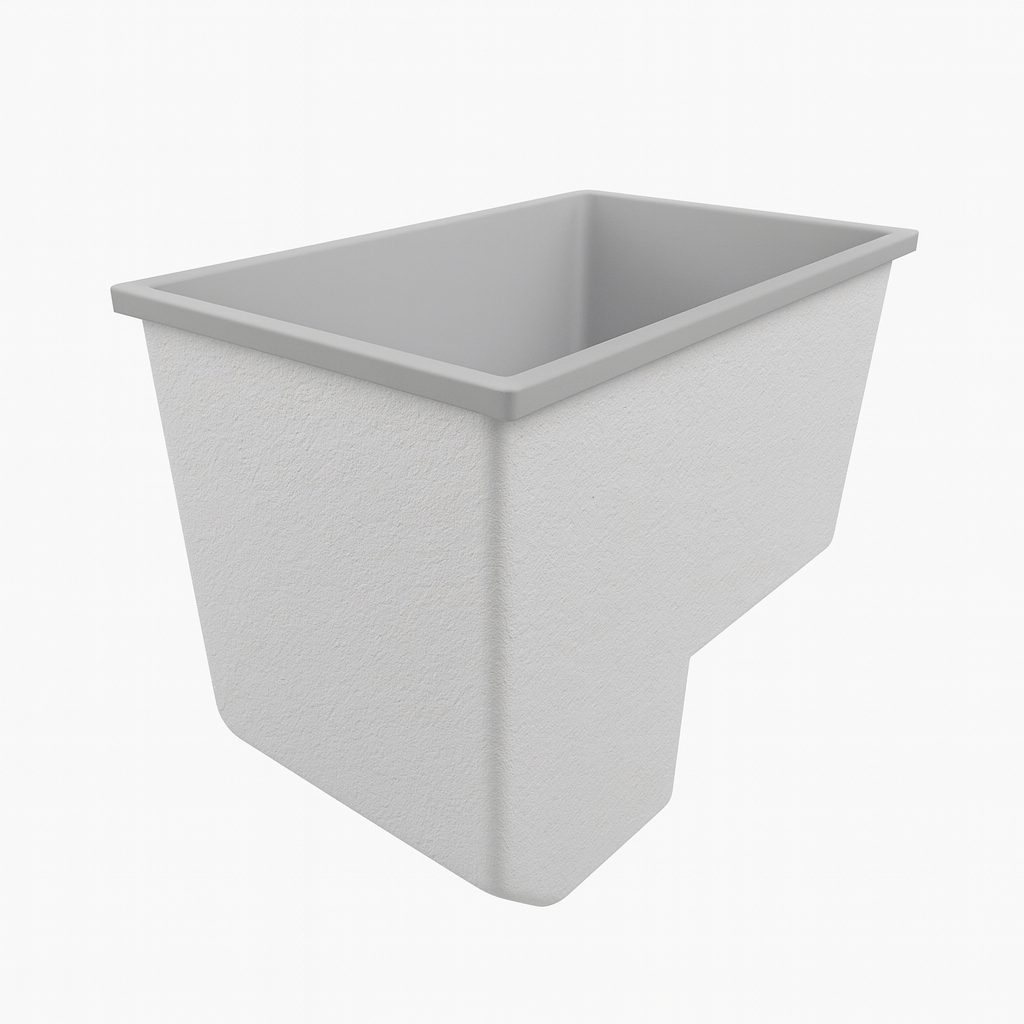 1100 x 600 Seated Soaking Tub – 1000mm Depth – Rectangular – Omnitub