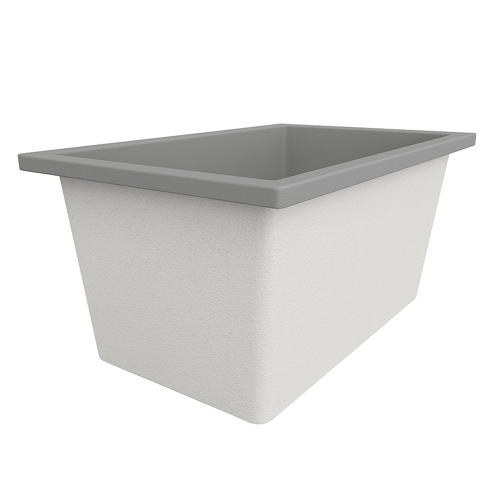 Omnitub 1250 x 750 Deep Soaking Bathtub – 600mm Internal Depth – Rectangular
