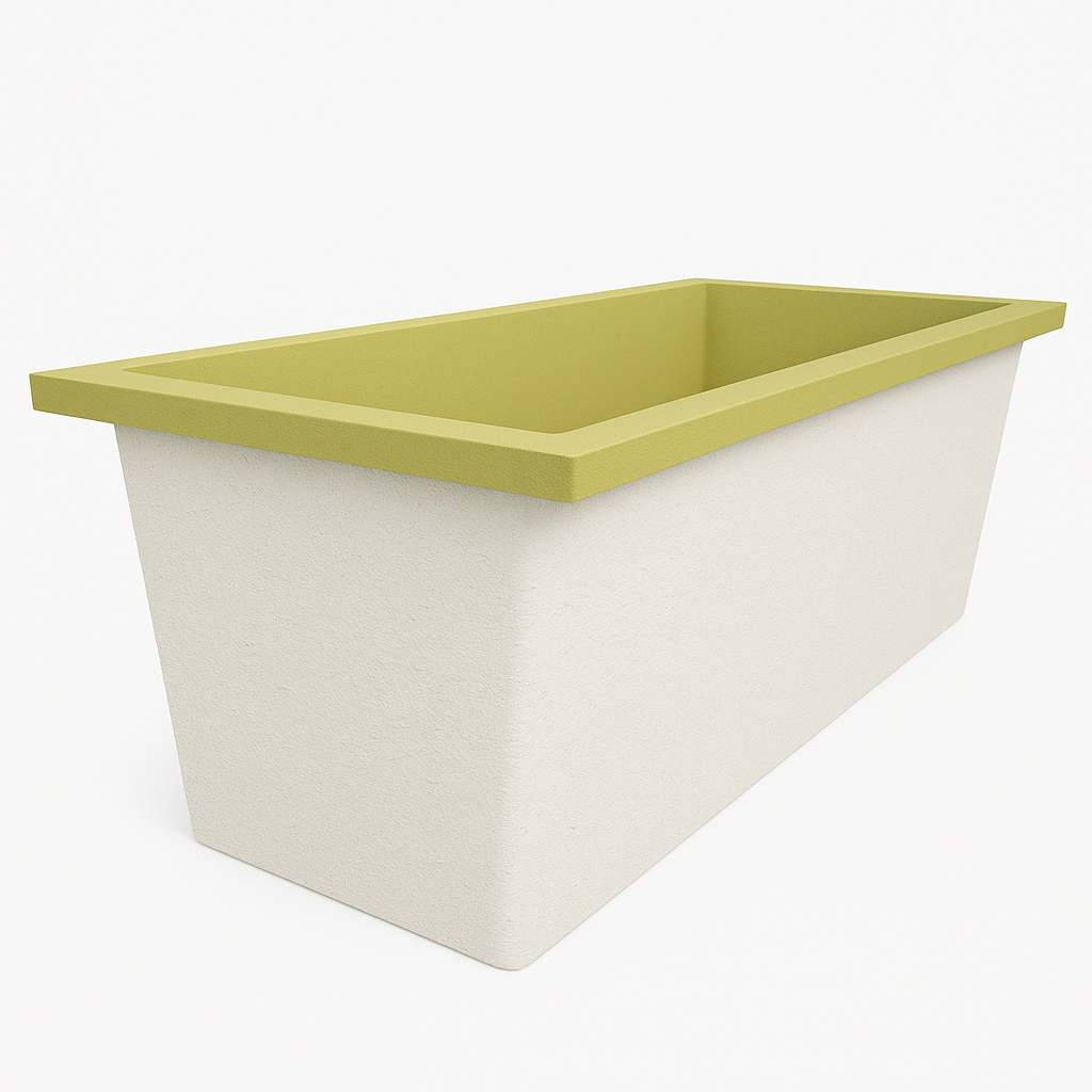 Omnitub Deluxe 1700 x 750 handmade UK deep soaking tub 600mm depth rectangular - lifestyle setting 4