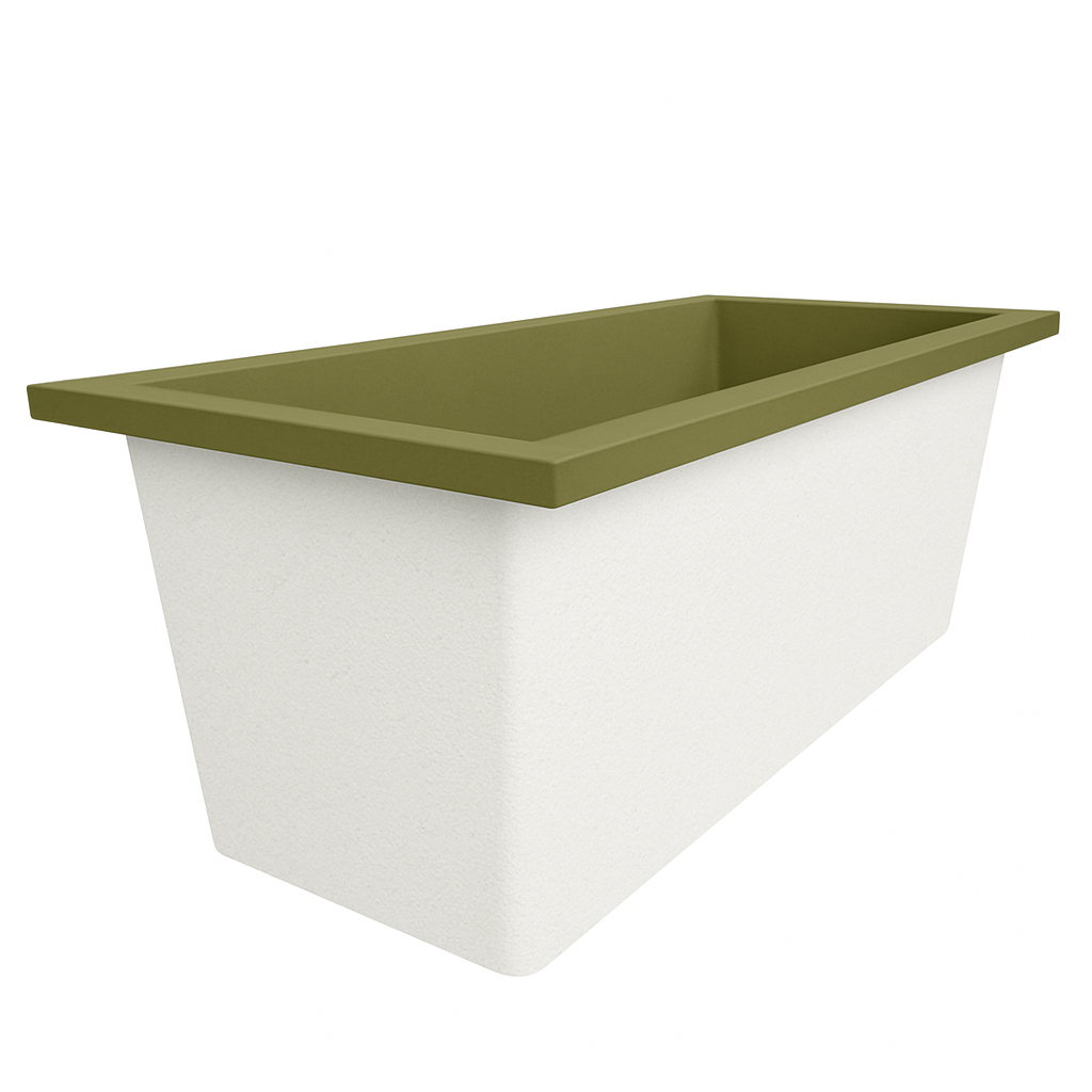 Omnitub Deluxe 1700 x 750 handmade UK deep soaking tub 600mm depth rectangular - product detail 4