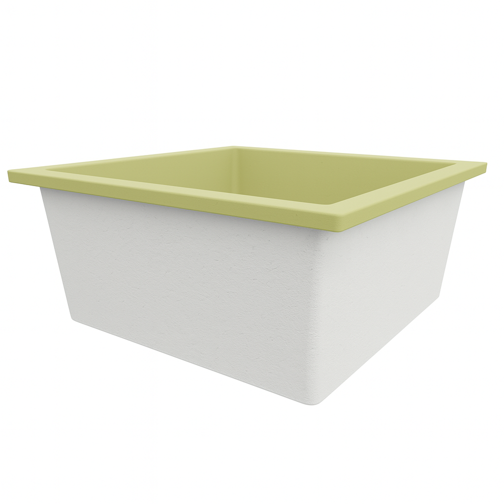 1200 x 1200 Deep Soaking Tub – 600mm Depth – Square – Omnitub