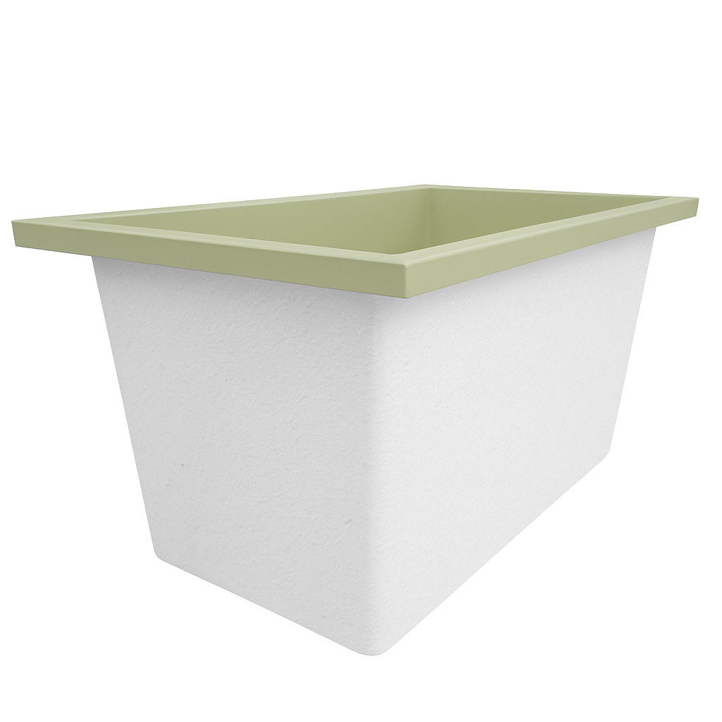 1250 x 850 Deep Soaking Tub – 600mm Depth – Rectangular – Omnitub