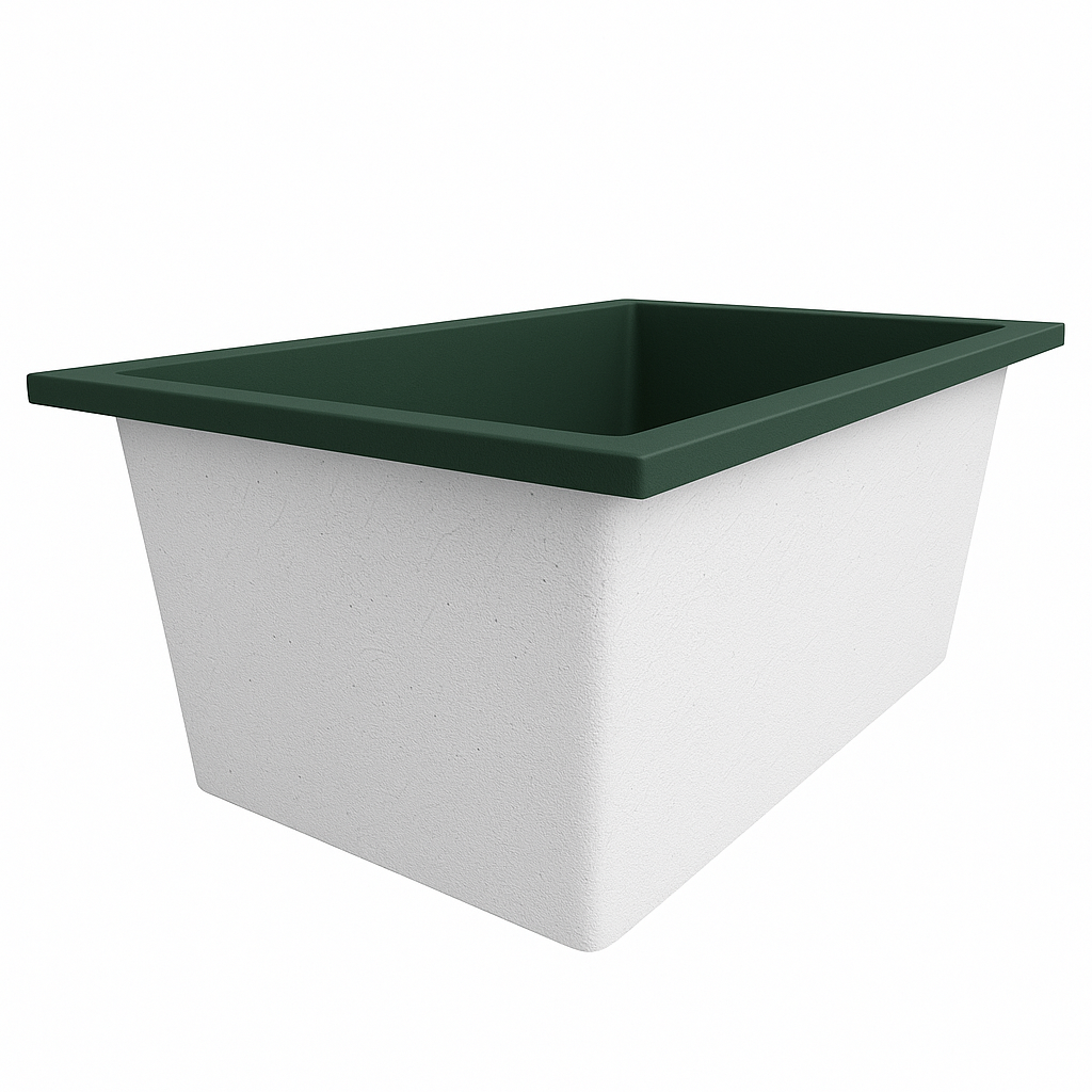 Omnitub Solo Flow 1400 x 900 handmade UK deep soaking tub 600mm depth rectangular - additional view 3