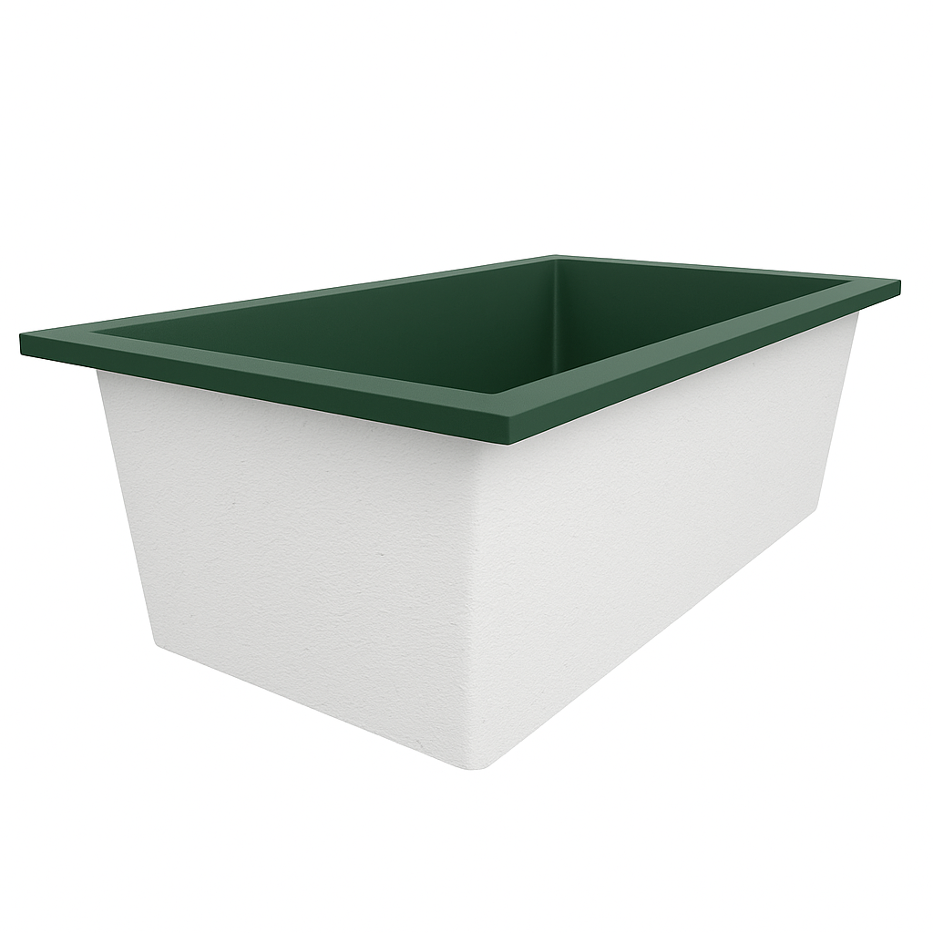 1750 x 950 Deep Soaking Tub – 600mm Depth – Wide Rectangular – Omnitub