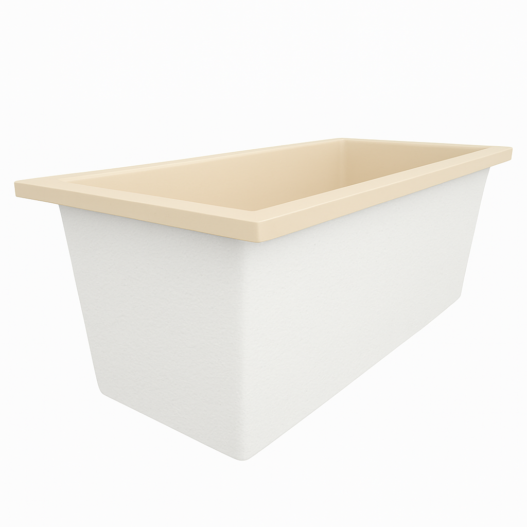 Omnitub Deluxe 1700 x 750 handmade UK deep soaking tub 600mm depth rectangular - additional view 4