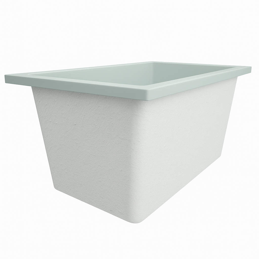 Omnitub 1250 x 750 Deep Soaking Bathtub – 600mm Internal Depth – Rectangular