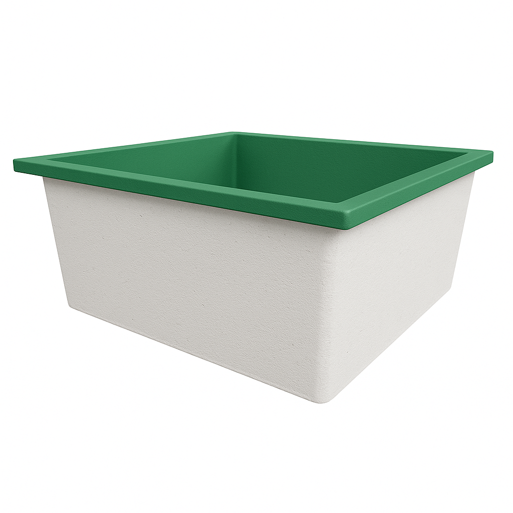 1200 x 1200 Deep Soaking Tub – 600mm Depth – Square – Omnitub
