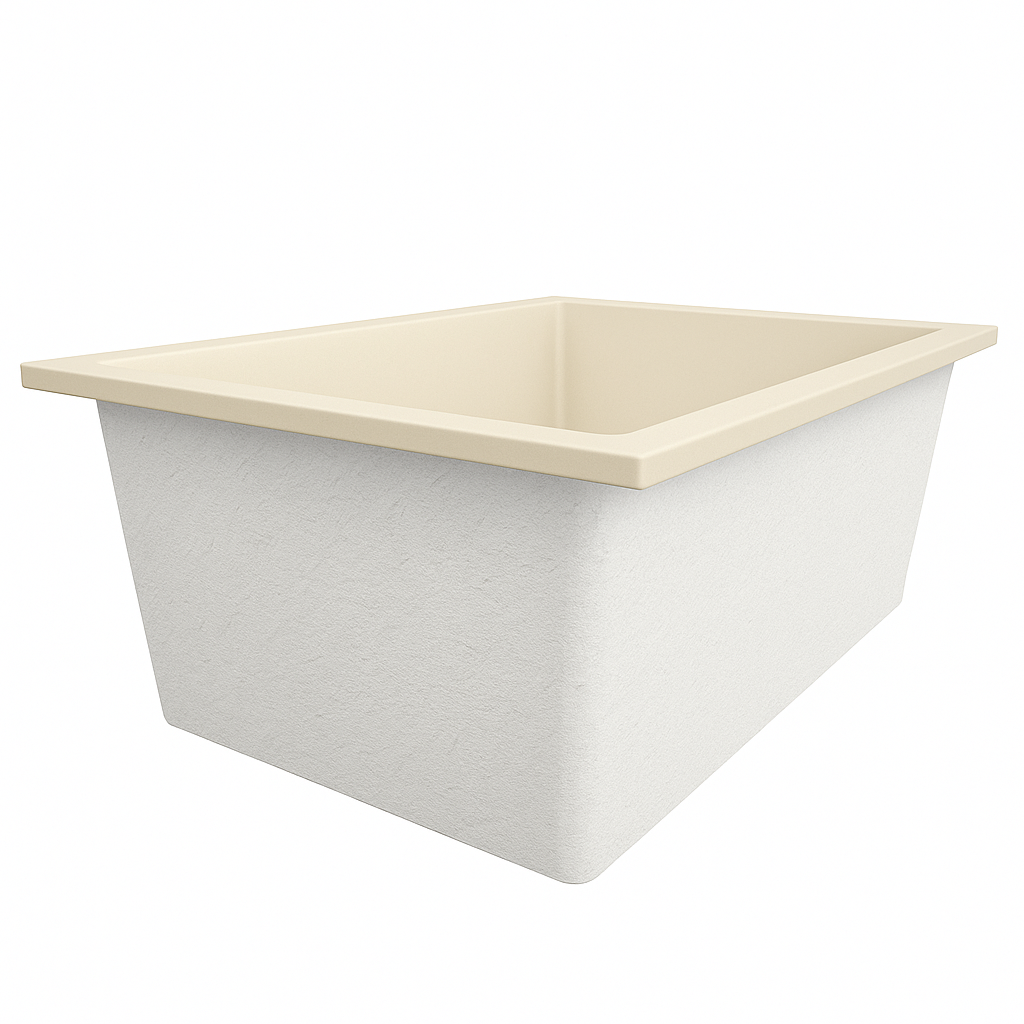 1250 x 1050 Deep Soaking Tub – 600mm Depth – Wide Rectangular – Omnitub