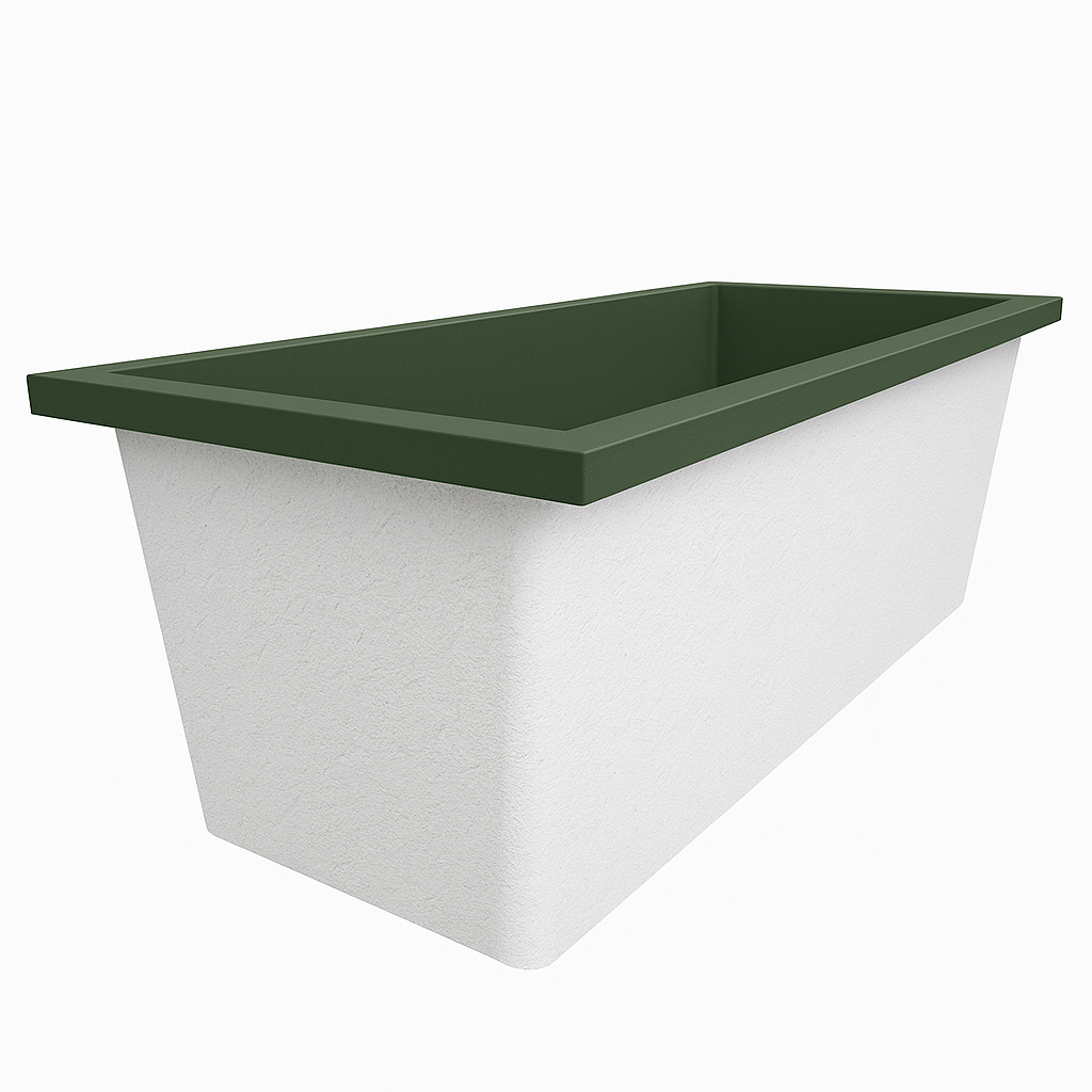 Omnitub Deluxe 1700 x 750 handmade UK deep soaking tub 600mm depth rectangular - main product view 5