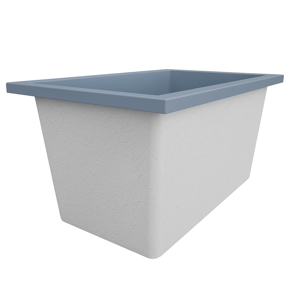 Omnitub 1250 x 750 Deep Soaking Bathtub – 600mm Internal Depth – Rectangular
