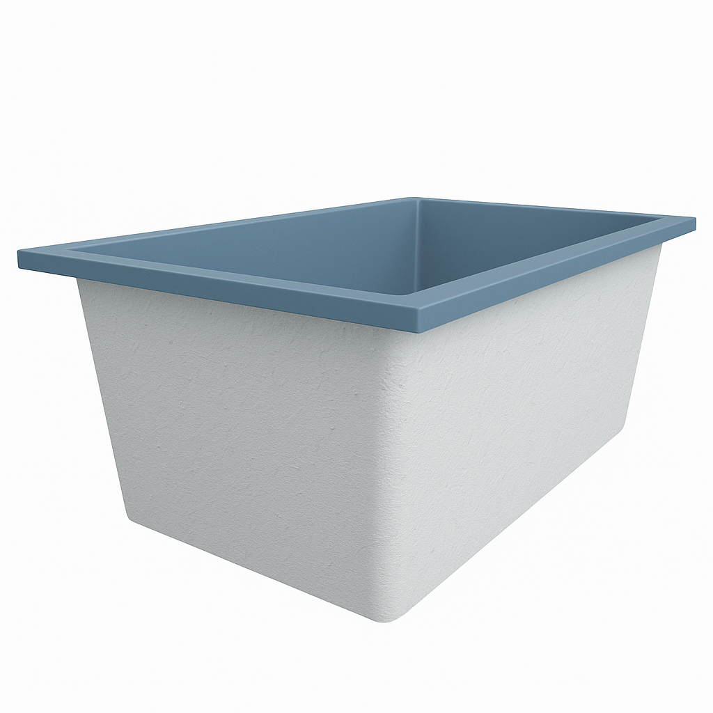 Omnitub Solo Flow 1400 x 900 handmade UK deep soaking tub 600mm depth rectangular - installed in bathroom 4