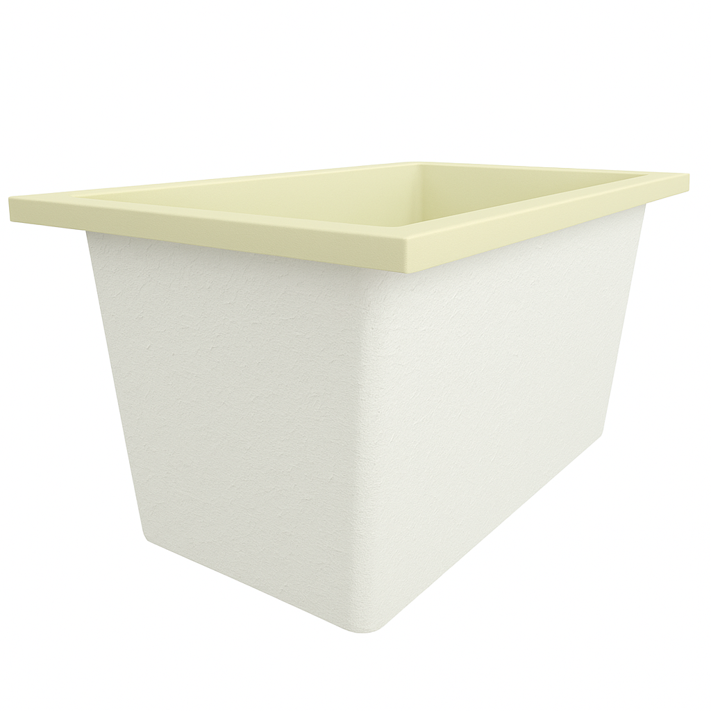 Omnitub 1250 x 750 Deep Soaking Bathtub – 600mm Internal Depth – Rectangular