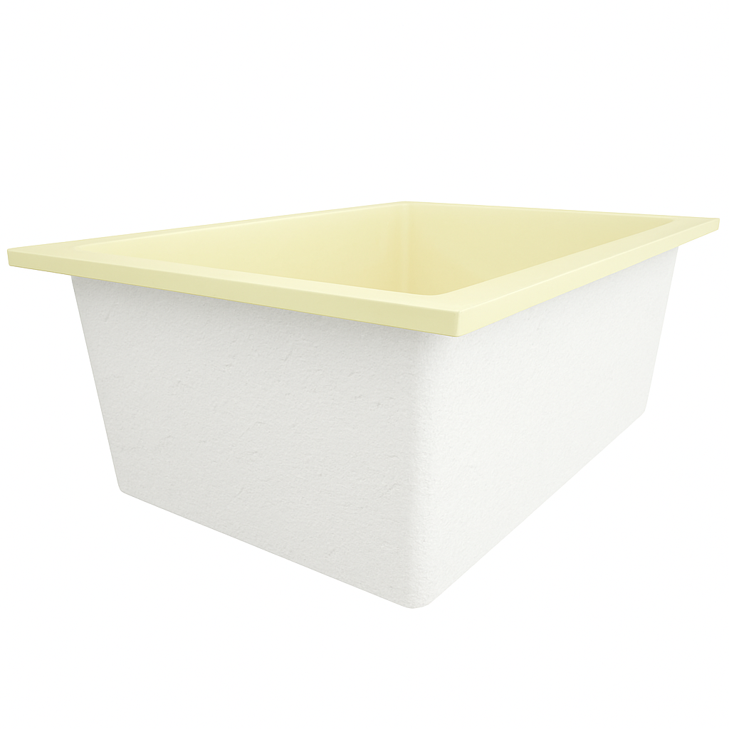 1250 x 1050 Deep Soaking Tub – 600mm Depth – Wide Rectangular – Omnitub