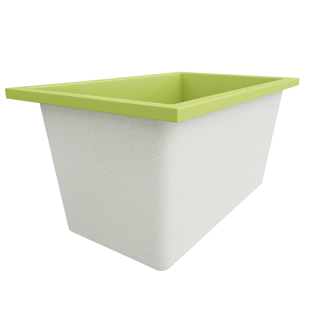 Omnitub 1250 x 750 Deep Soaking Bathtub – 600mm Internal Depth – Rectangular