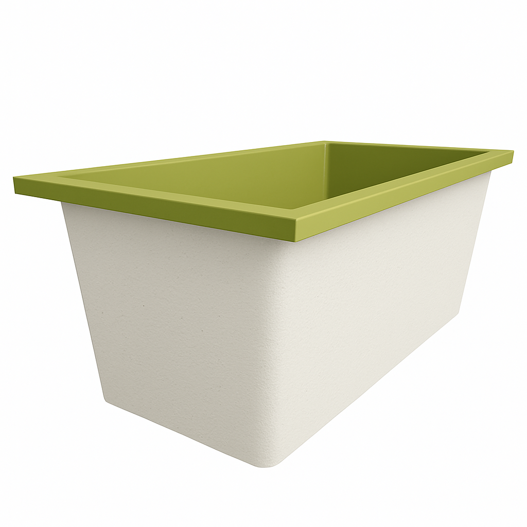 1600 x 800 Deep Soaking Tub – 600mm Depth – Rectangular – Omnitub