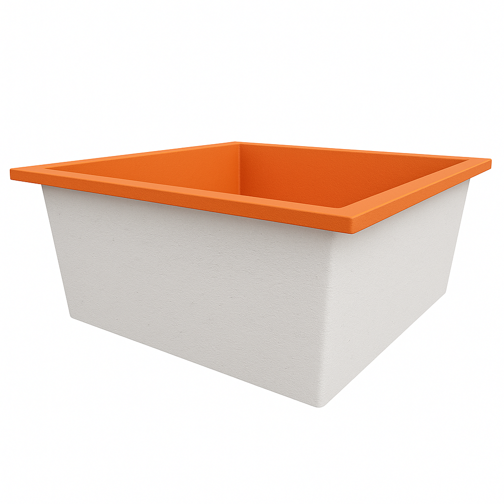 1200 x 1200 Deep Soaking Tub – 600mm Depth – Square – Omnitub