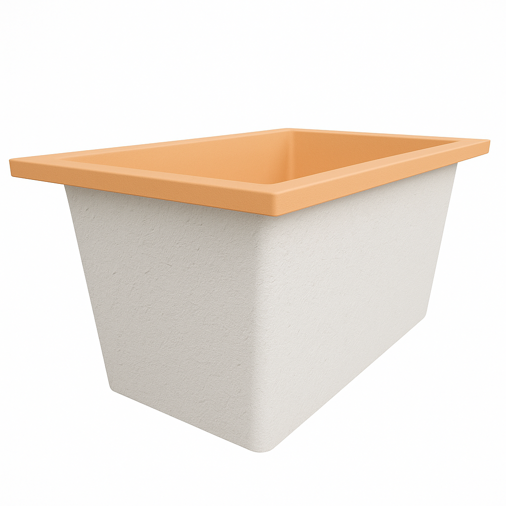 Omnitub 1250 x 750 Deep Soaking Bathtub – 600mm Internal Depth – Rectangular