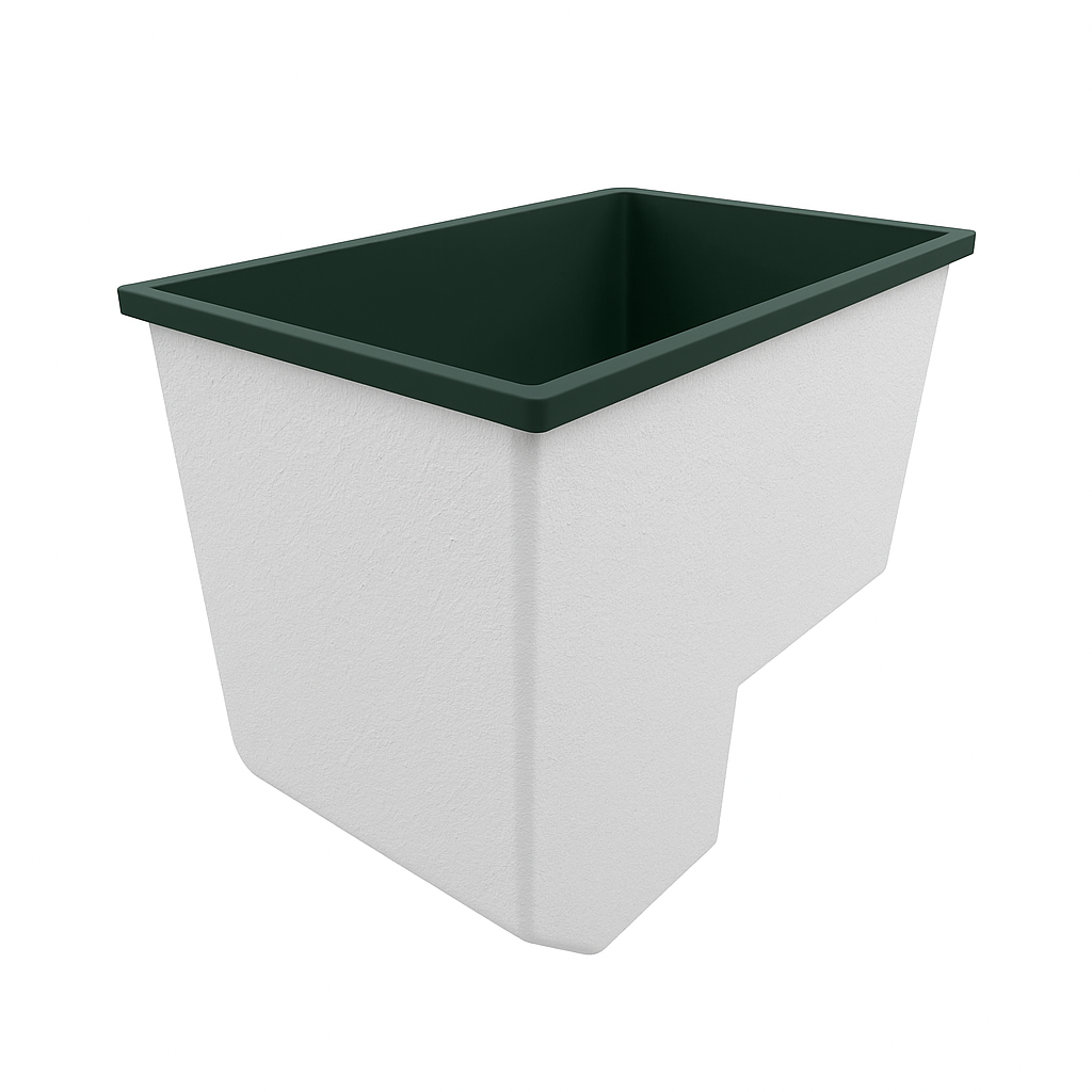 1100 x 600 Seated Soaking Tub – 1000mm Depth – Rectangular – Omnitub