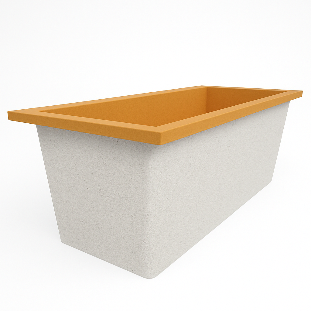 Omnitub Deluxe 1700 x 750 handmade UK deep soaking tub 600mm depth rectangular - additional view 5