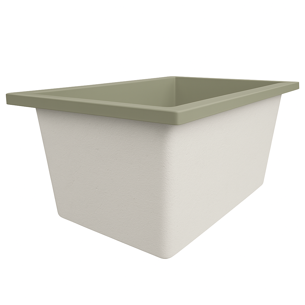 Omnitub Solo Flow 1400 x 900 handmade UK deep soaking tub 600mm depth rectangular - feature highlight 4