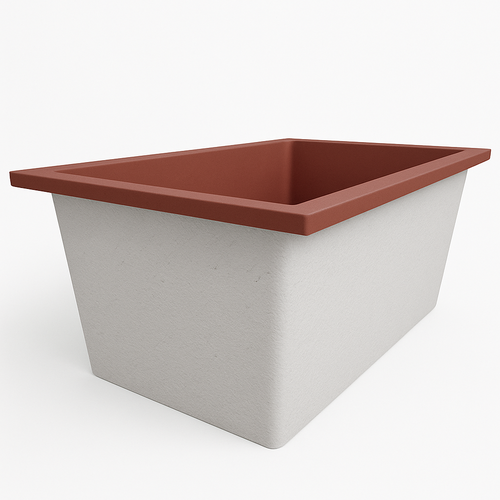 Omnitub Solo Flow 1400 x 900 handmade UK deep soaking tub 600mm depth rectangular - gallery image 4